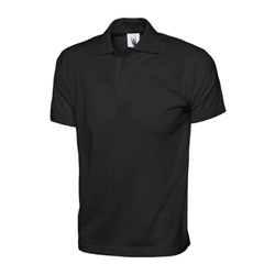 Uneek UC122 Jersey Poloshirt Black Large