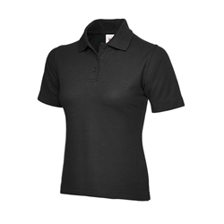 Mens UC101 Uneek Medium Polo Shirt Printed To The Front, Back and Arm - Charcoal