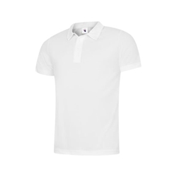 Uneek UC125 Mens Ultra Cool Poloshirt White 2XL