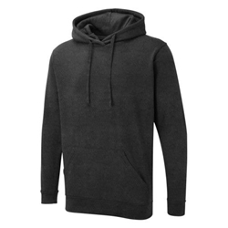Uneek UC509 Deluxe Hooded Sweatshirt Charcoal Medium