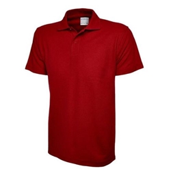 Uneek UC116 Childrens Ultra Cotton Poloshirt Red 9/10 Years 