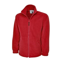 Uneek UC601 Premium Full Zip Micro Fleece Jacket Red Large