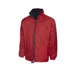 Uneek UC605 Premium Reversible Fleece Jacket Red/Navy XL