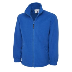 Uneek UC604 Classic Full Zip Micro Fleece Jacket Royal Small