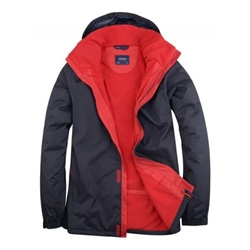 Uneek UC621 Deluxe Outdoor Jacket Navy/Red 2XL