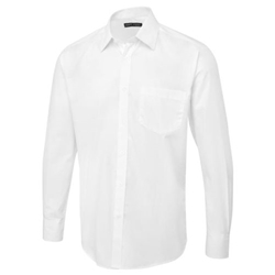 Uneek UC714 Mens Short Sleeve Poplin Shirt Black 15