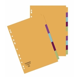 Classmates A4 Index Dividers 5 Part Multi-Hole Punched (Pack of 50)