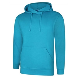 Uneek UC509 Deluxe Hooded Sweatshirt Sapphire Blue Small