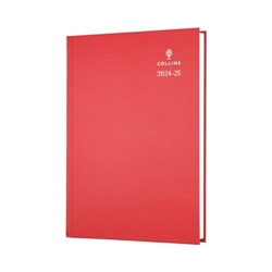 Collins Academic Diary Day Per Page A5 Red 2025-2026 52MRED25