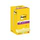 Post-it Super Sticky Z-Notes 76x76mm 90 Sheets Canary Yellow (Pack of 12) R330-12SSCY x3 + FREE Dispenser