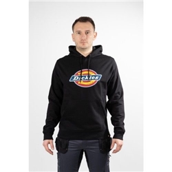 Dickies Logo Graphic Fleece Hoodie Black Large