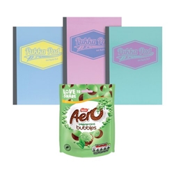 Pukka Pad Pastel A4 Refill Pad 400 Pages Pack of 3 + FOC Aero Bubbles