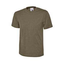 Uneek UC301 Classic T-Shirt Military Green 5XL