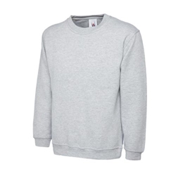 Uneek UX7 Childrens Sweatshirt Heather Grey 11/13 Years 