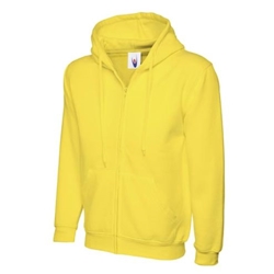 Uneek UC506 Childrens Classic Full Zip Hooded Sweatshirt White 11/13