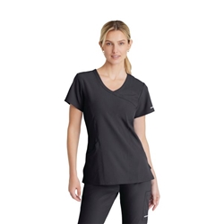 Skechers Female V Neck Scrub Top Pewter XXS SK102/PEWT/XXS