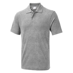 Uneek UX1 Polo Shirt Heather Grey 2XL 