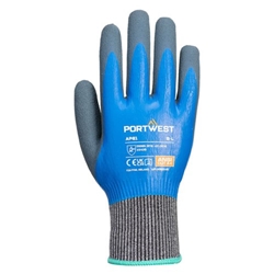 Portwest Liquid Pro HR Cut D13 Latex Glove 1 Pair Large Blue AP81B4RL