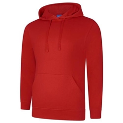 Uneek UC509 Deluxe Hooded Sweatshirt Sizzling Red XL