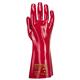 Portwest Grip 12 PVC Gauntlet 35cm XL Red (Pack of 12)