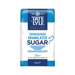 Tate and Lyle White Granulated Sugar 1kg Bag SUGAR