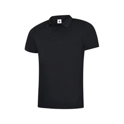 Uneek UC127 Mens Super Cool Workwear Poloshirt Black 4XL