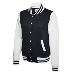 Uneek UC526 Ladies Varsity Jacket Navy/White Small