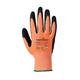 Portwest Amber Cut Glove 1 Pair Nitrile Foam 2XL Orange/Black A643AMRXXL