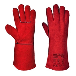 Portwest Welders Gauntlet XL Red (Pack of 6)