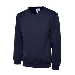 Uneek UC206 Childrens V Neck Sweatshirt Navy 9/10