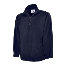 Uneek UC602 Premium 1/4 Zip Micro Fleece Jacket Navy Large
