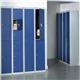 Bisley lockers with 4 doors 305mm deep - grey
