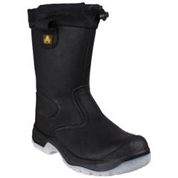 Amblers Safety FS209 S3 SRC Safety Rigger Boot Black [Size UK 7/ EU 41]