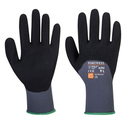 Portwest DermiFlex Ultra Glove 2XL Gry/Blk (Pack of 12)