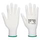 Portwest PU Fingertip Glove 2XS White (Pack of 12)
