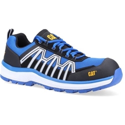 Caterpillar Charge S3 HRO SRC Safety Trainers Black/Blue [Size UK 10/ EU 44]