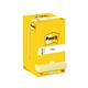 Post-it Z-Notes 76x76mm 100 Sheets Cardboard Packaging Canary Yellow (Pack of 12) R330-CY x3 + FREE Dispenser