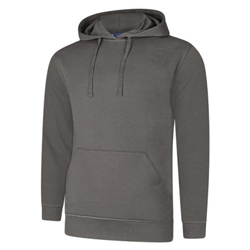Uneek UC509 Deluxe Hooded Sweatshirt Steel Grey Large