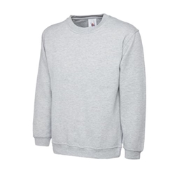 Uneek UC205 Olympic Sweatshirt Heather Grey 2XL