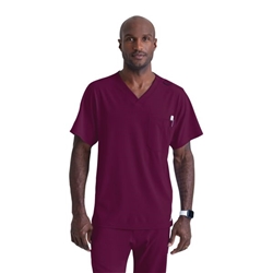 Skechers Unisex V Neck Scrub Top Wine L SK0112/WINE/L