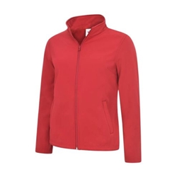 Uneek UC613 Ladies Classic Full Zip Soft Shell Jacket Red Medium