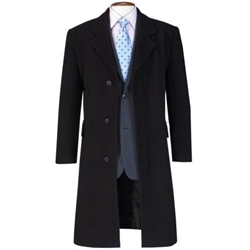 Brook Taverner Mix & Match Mens Bond Single Breasted Overcoat Navy 48 Regular 9760B