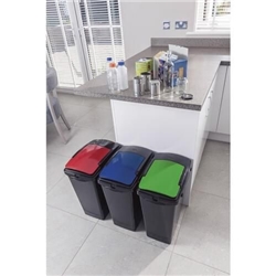 Addis 40L Recycling Bin Black [Base Only]