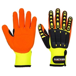 Portwest Anti Impact Grip Glove M Yellow/Orange (Pack of 12)