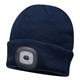 Portwest Beanie USB Rechargeable LED Head Light Navy (Pack of 12)