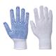 Portwest Classic Polka Dot Glove M White/Bl (Pack of 12)