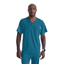 Skechers Unisex V Neck Scrub Top Bahama M SK0112/BAHA/M