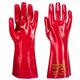Portwest Grip 12 PVC Gauntlet 35cm XL Red (Pack of 12)