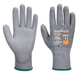 Portwest Cut C13 PU Glove XS Gry (Pack of 12)