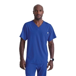 Skechers Unisex V Neck Scrub Top Galaxy Blue M SK0112/GABL/M